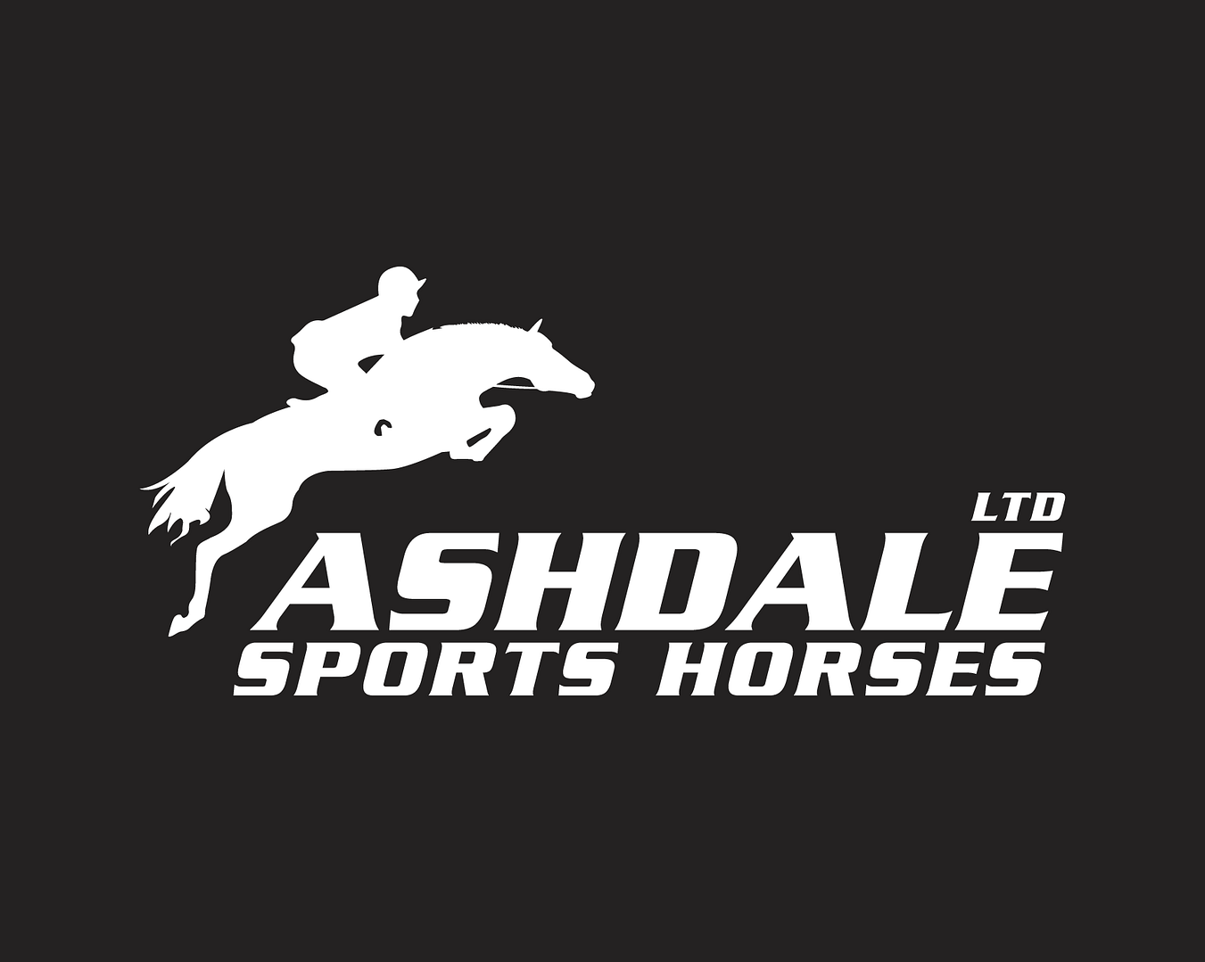 Ashdale sports horses in white logo Image