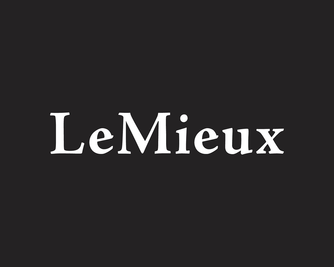 Le Mieux in white logo Image