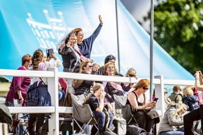 Spectators watching the sport at Bolesworth international